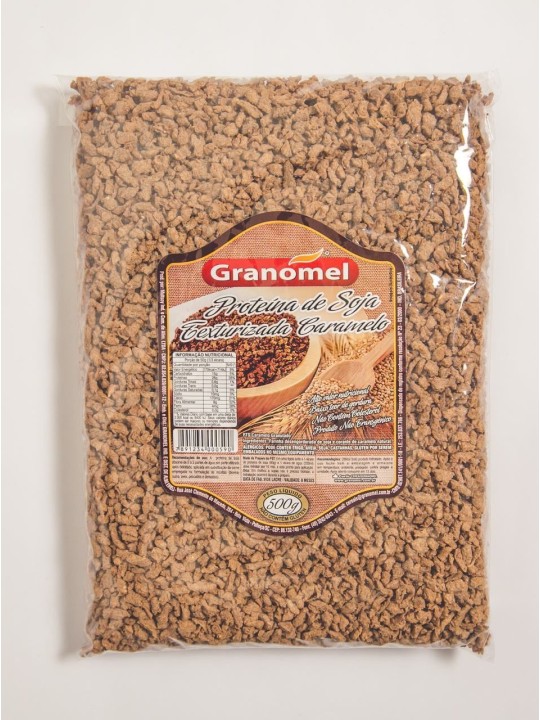 Proteina De Soja Caramelo Médio 500Gr Granomel - Pacote