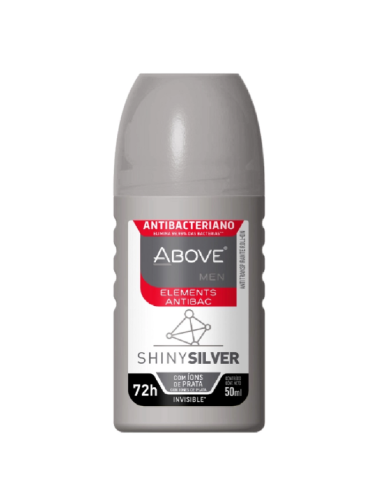 Desodorante Antitranspirante Rollon Homem Elements Shiny Silver 12X50Ml