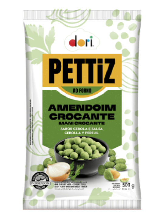 Amendoim Pettiz Cebola/Salsa Crocante 500Gr Dori - Pacote