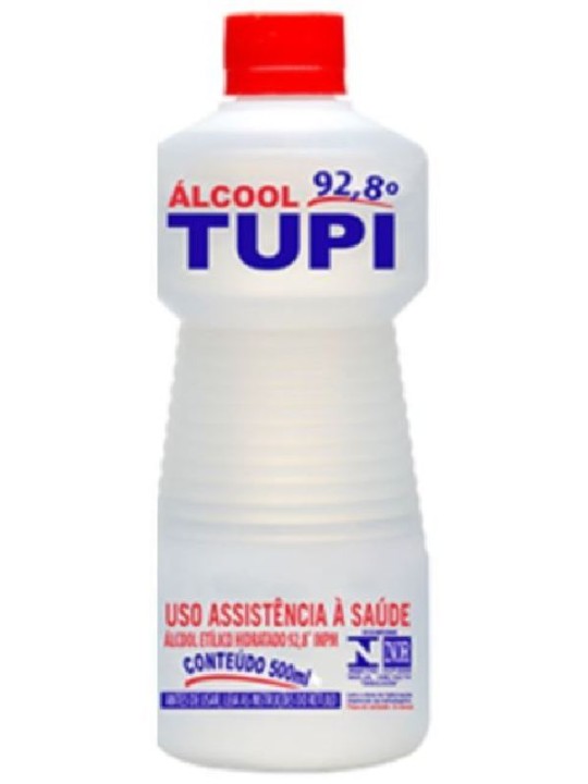 Alcool Liquido Etilico 92,8 Inpm 500 Ml Tupi - Unidade