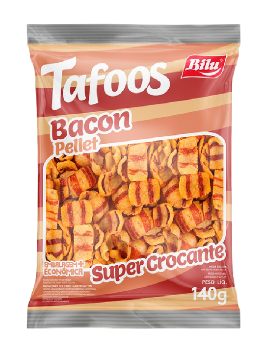 Taffos Bacon Pellet 140Gr Bilu - Unidade
