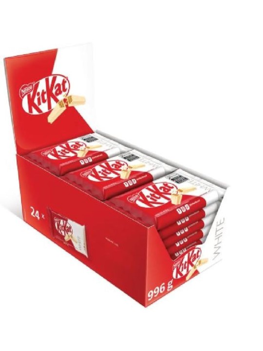 Chocolate Kitkat Branco 41,5Gr C/24Und Nestle - Display C/24 Un