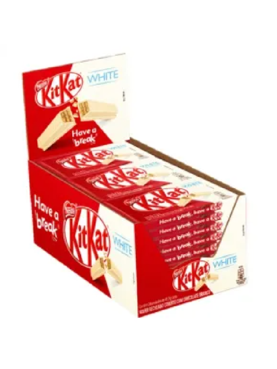Chocolate Kitkat Branco 41,5Gr C/24Und Nestle - Display C/24 Un