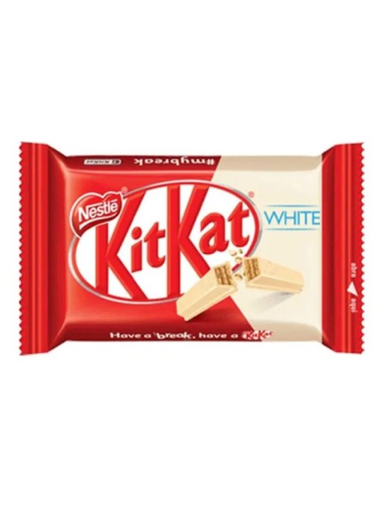 Chocolate Kitkat Branco 41,5Gr C/24Und Nestle - Display C/24 Un