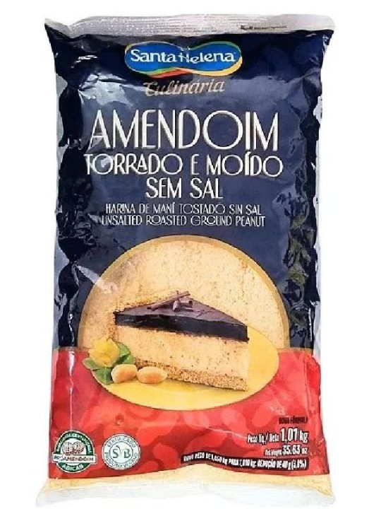 Amendoim Torrado E Moido S/Acucar 1,010Kg Santa Helena - Pacote