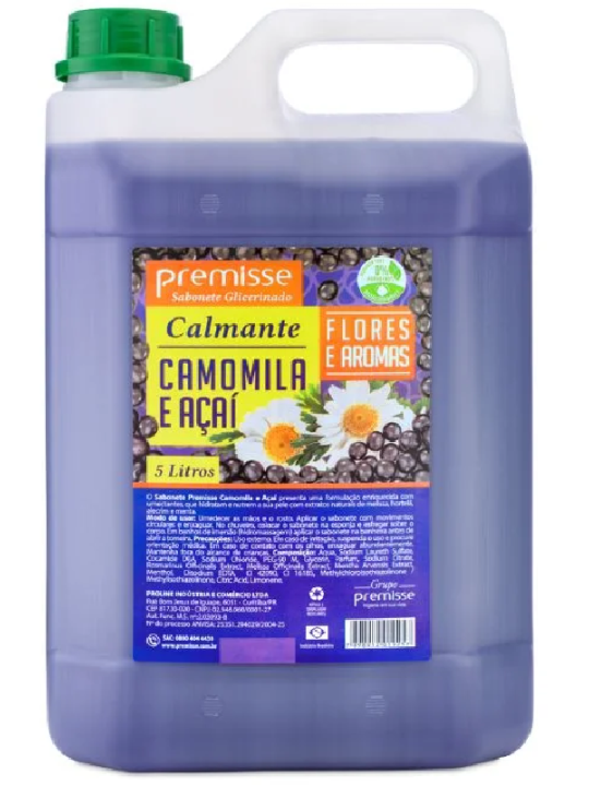 Sabonete Liquido Acai E Camomila 5Lt Premisse - Unidade