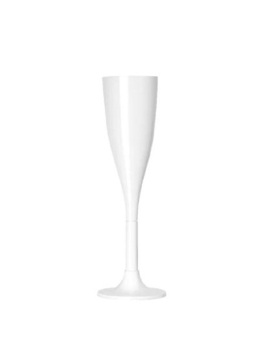 Taça Champagne Branca 120Ml Strawplast - Pacote C/ 4 Un