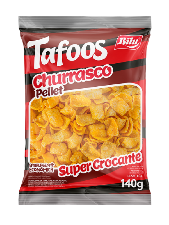Taffos Churrasco Pellet 140Gr Bilu - Pacote