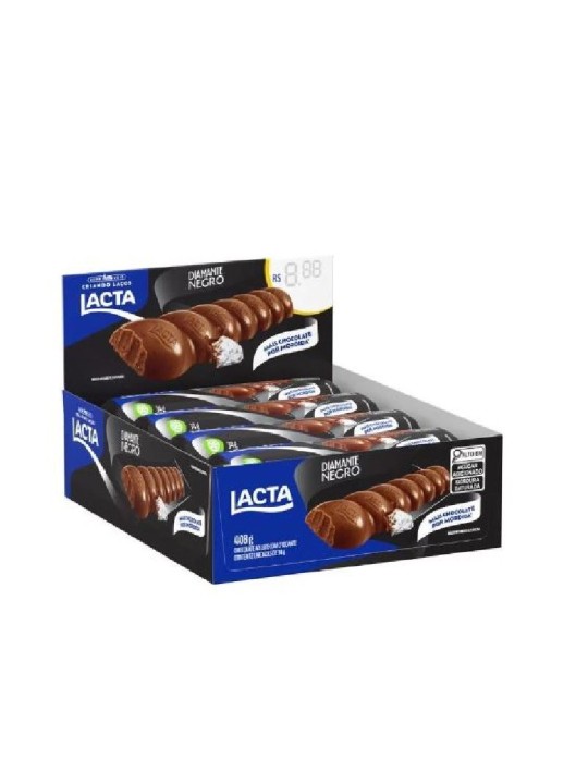 Chocolate Lacta Diamante Negro 12X34X408Gr Lacta - Display C/12 Un