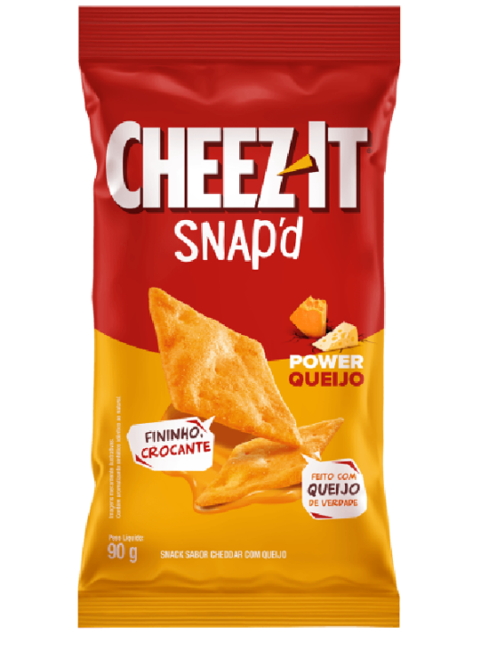 Salgadinho Assado Snack Cheez It  Snapd Power Queijo 90Gr - Pacote