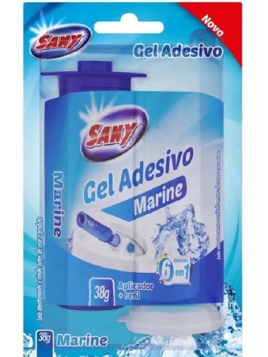 Gel Adesivo Sanymix Marine Ap+Refil C/6 Un Blister 38Gr Sany Brilho - Unidade