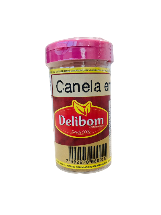 Condimento Canela Em Pó 25Gr Delibom - Unidade