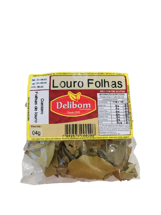 Louro Em Folhas 4Gr Delibom - Unidade