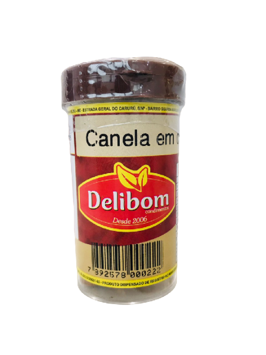 Condimento Canela Em Casca 12Gr Delibom - Unidade