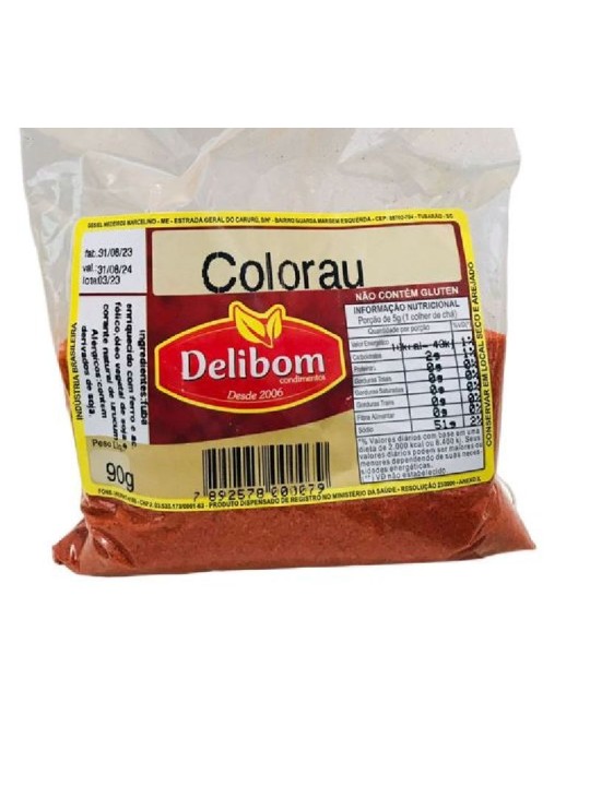 Condimento Colorau 90Gr Delibom - Unidade