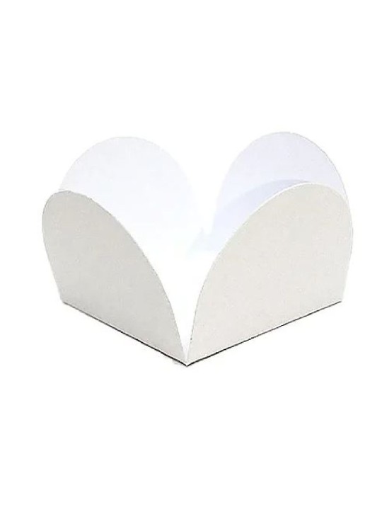 Forminha Papel 4 Petalas Branco Junco - Pacote C/ 40 Un