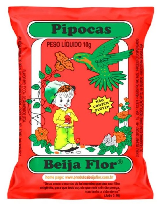 Pipoca Doce 10Gr C/50Un Beija Flor - Pacote