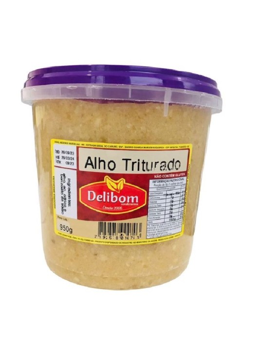 Alho Triturado 950Gr Delibom - Unidade