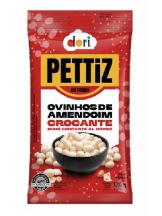 Amendoim Pettiz Ao Forno Ovinhos 120Gr Dori - Pacote