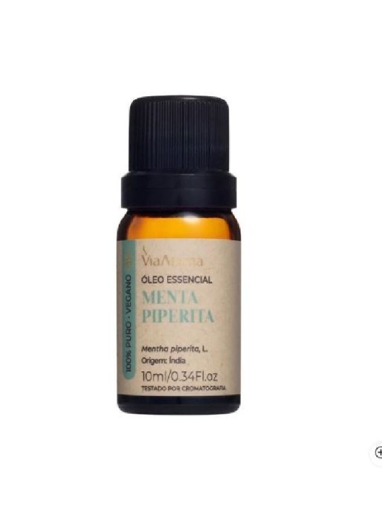 Oleo Essencial Menta Piperita 10Ml Viaaroma - Unidade