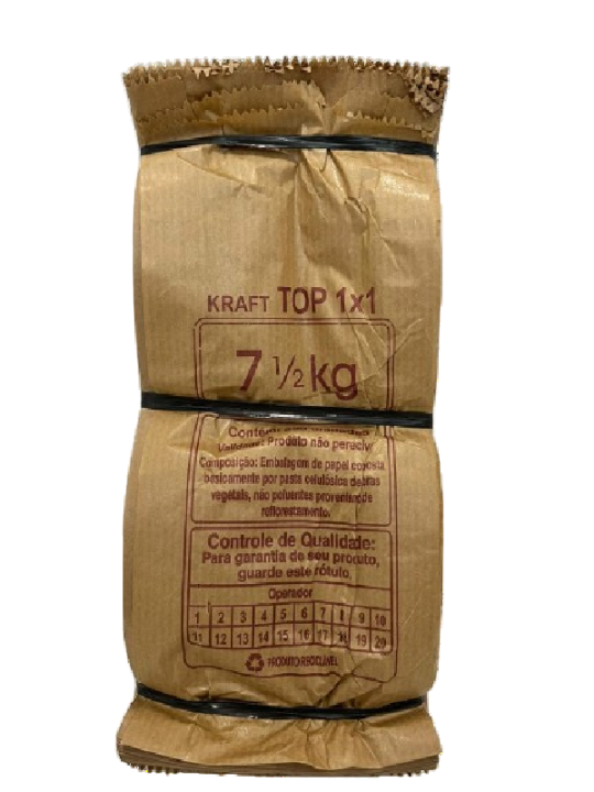 Saco Papel Kraft Top 7 1/2 Kg Incor - Pacote C/500 Un