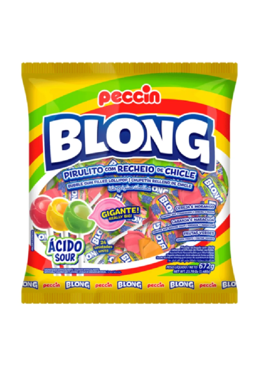 Pirulito Blong Sortido 672Gr Peccin - Pacote