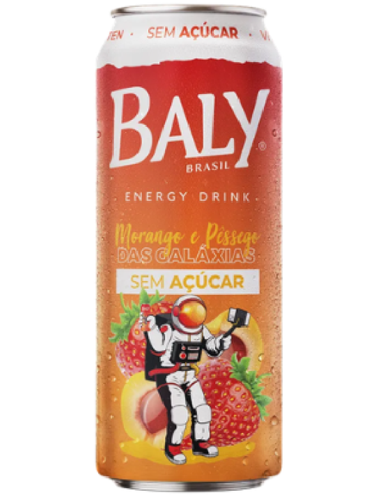Baly Lata Morango E Pessego S/Açucar 473Ml Baly - Unidade Baly Lata Morango E Pessego S/Açucar 473Ml Baly - Unidade
