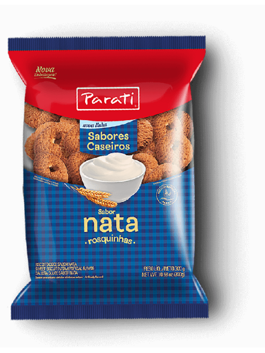 Biscoito Rosca Nata 250Gr Parati - Pacote