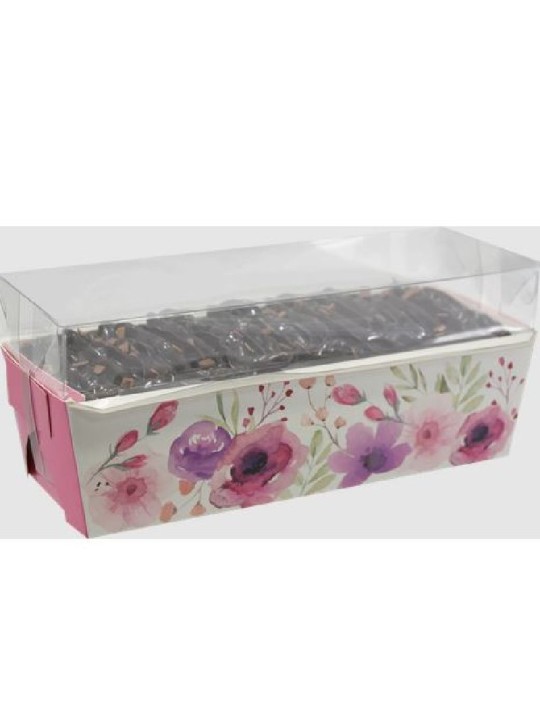 Caixa Bolo Forneavel Flowers 8X20X7Cm Ref. 2158 Boxid - Unidade