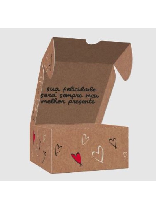 Caixa 4 Doces Amor Doce 4X8X8Cm Ref.4339 Boxid - Unidade