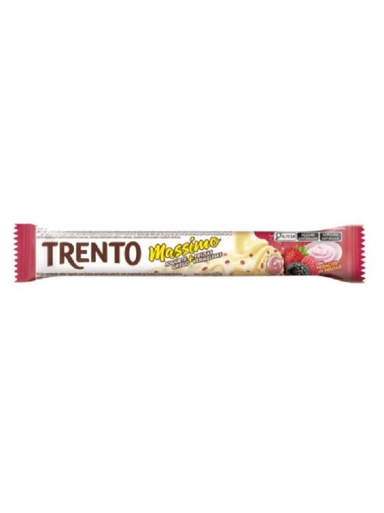 Trento Massimo Wafer Iogurte Grego / Frutas Vermelhas 25Gr Peccin - Unidade