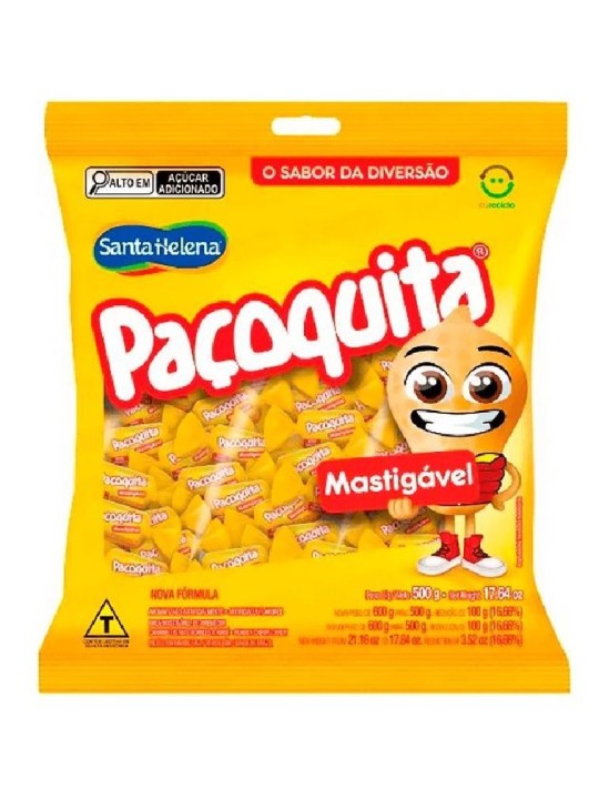 Bala Mastigavel Paçoquita 500Gr Cory - Pacote