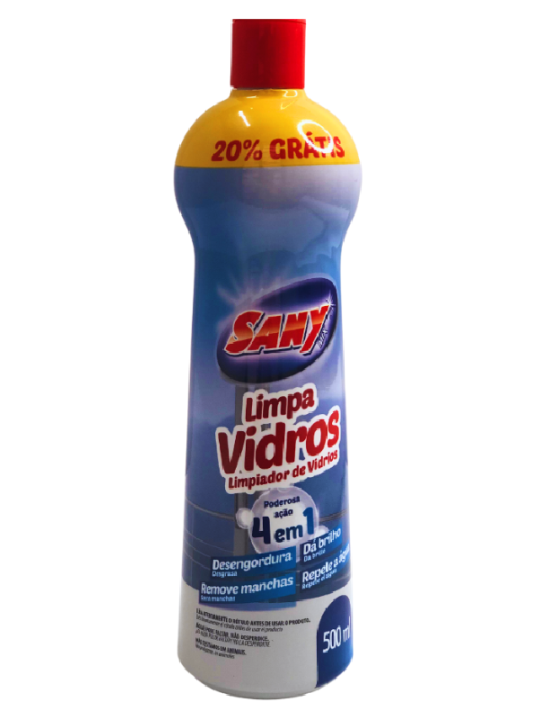 Limpa Vidros 4 Em 1 500Ml Sany - Unidade