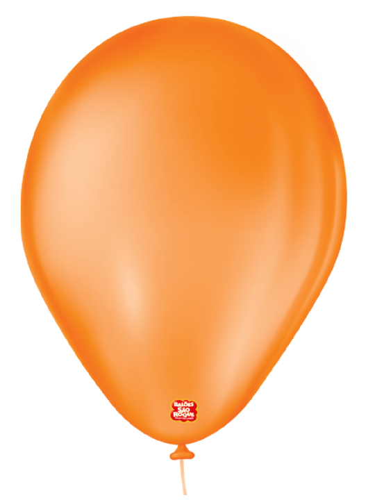 Balao Liso 7.0 Laranja Mandarim C/50 Sao Roque - Pacote