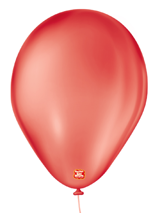 Balao Liso 7.0 Vermelho Quente C/50 Sao Roque - Pacote