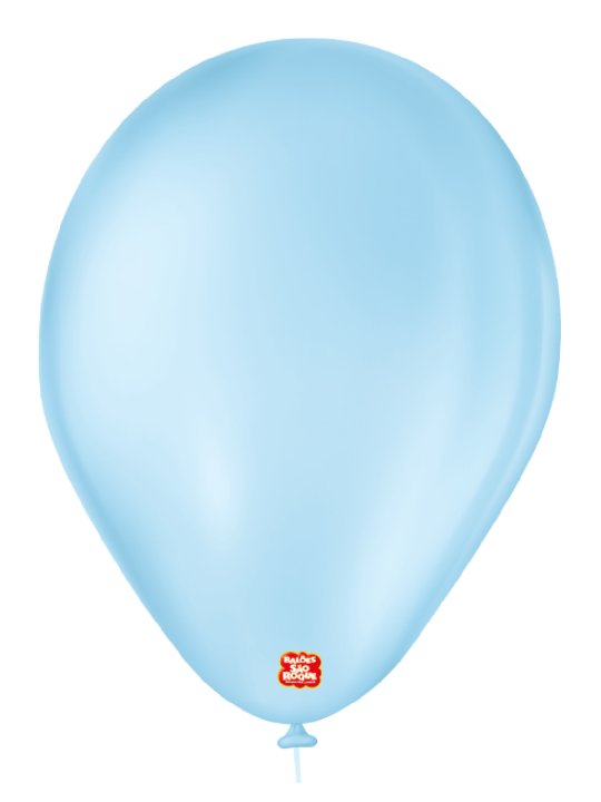 Balao Liso 7.0 Azul Baby C/50 Sao Roque - Pacote