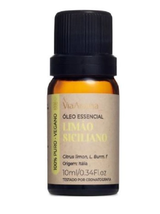 Oleo Essencial Limao Siciliano 10Ml Viaaroma - Unidade