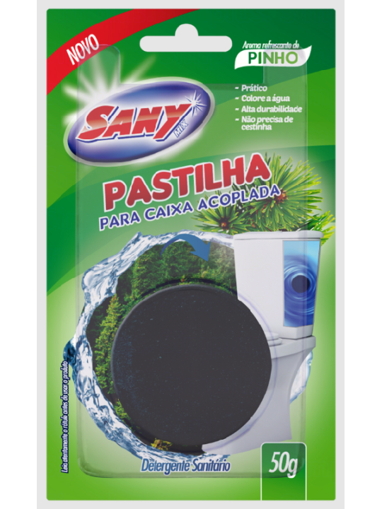 Pastilha P/Caixa Acoplada Pinho 50Gr Sany Brilho - Unidade