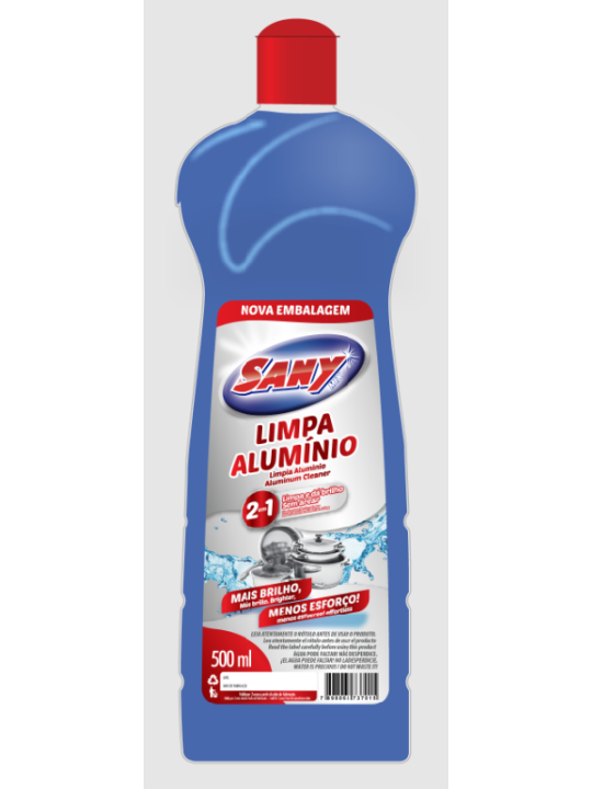 Limpa Aluminio 2 Em 1 500Ml Sany Brilho - Unidade