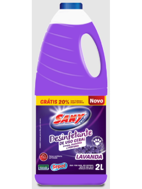 Desinfetante Lavanda 2Lt Sanymix - Unidade