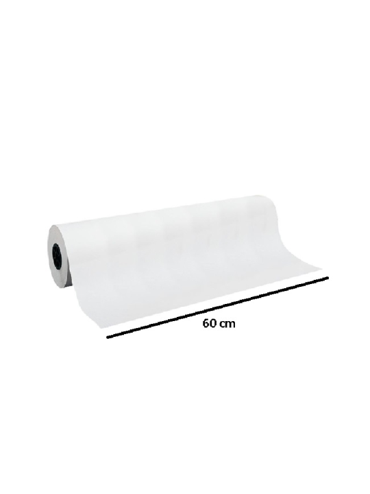 Rolo Bobina Papel Monol Branco 60G Liso 60Cm