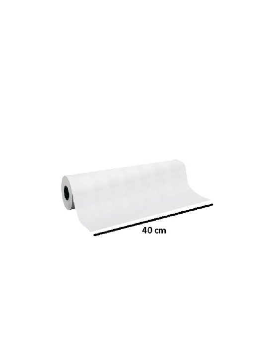 Rolo Bobina Papel Monol Branco 60G Liso 40Cm