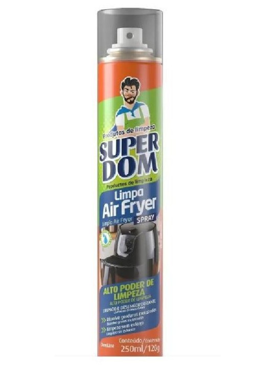 Limpa Air Fryer Spray Super Dom 250Ml Baston - Unidade