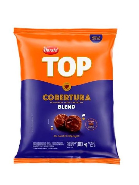 Cobertura Chocolate Top Gotas Blend 1,010Kg Harald - Pacote