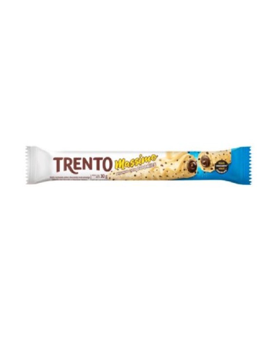 Trento Massimo Wafer Branco C/ Cookies 25Gr Peccin - Unidade