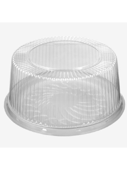 Embalagem Cristal Bp-50A Alta Torta Redonda Branca 27X13Cm Bipack - Unidade