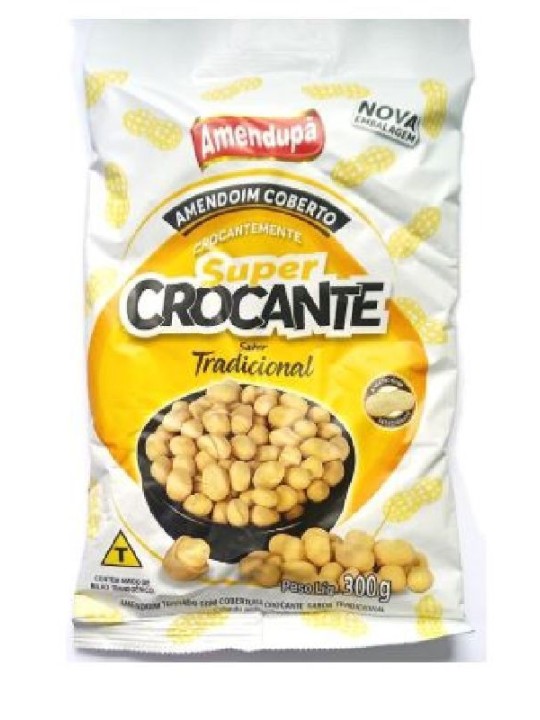 Amendoim Crocante Tradicional 300Gr Amendupa - Pacote