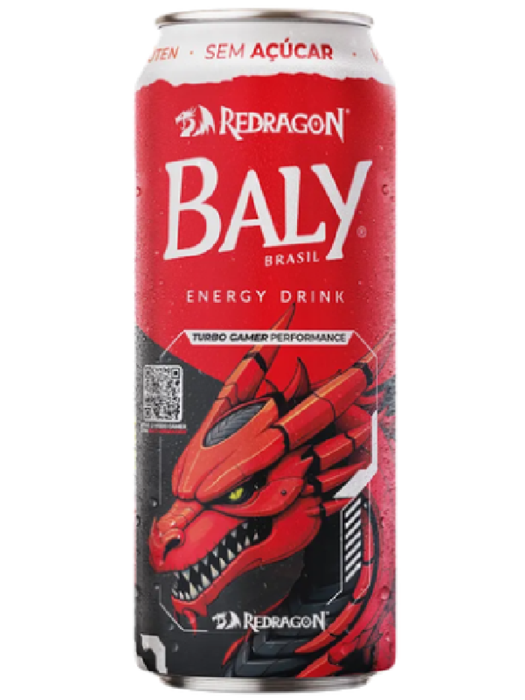 Baly Lata Gamer Redragon Morango E Pessego S/Açucar 473Ml Baly - Unidade Baly Lata Gamer Redragon Morango E Pessego S/Açucar 473Ml Baly - Unidade