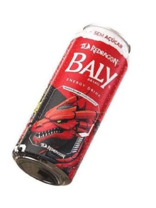 Baly Lata Gamer Redragon Morango E Pessego S/Açucar 473Ml Baly - Unidade