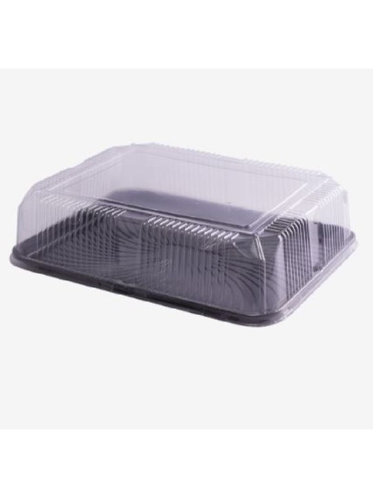 Embalagem Cristal Bp-78 Retangular Grande Preta 46X37X12Cm Bipack -  Unidade